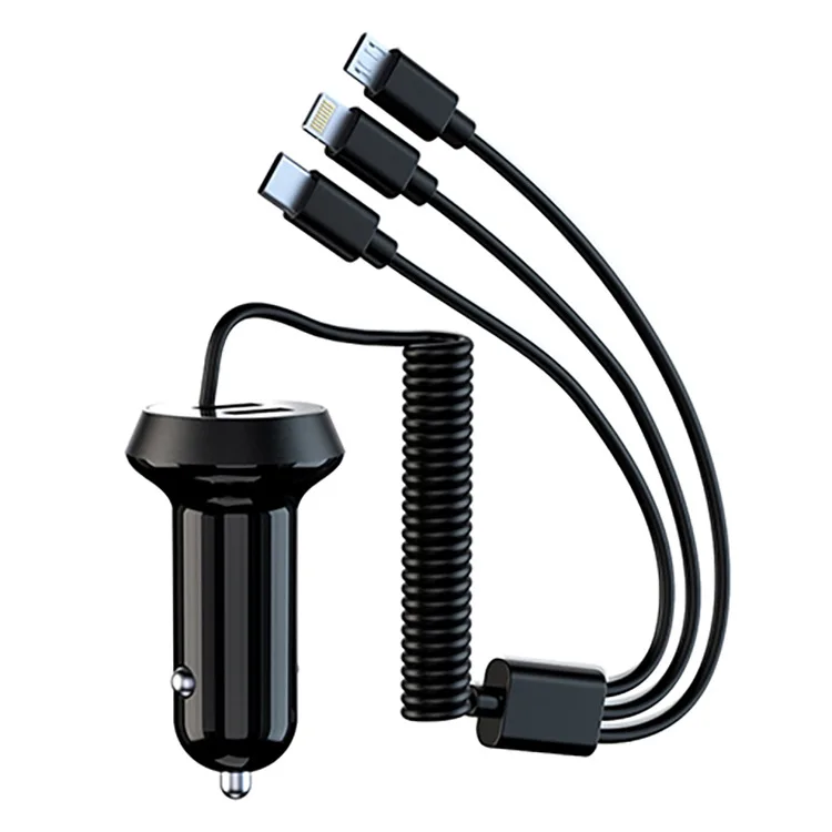 New Dual Usb Car Charger One For Three Belt Line 3.4A Multi-Function Car Charger Car Supplies For Android iPhone Chagre In Car
New Dual Usb Car Charger One For Three Belt Line 3.4A Multi-Function Car Charger Car Supplies For Android iPhone Chagre In Car