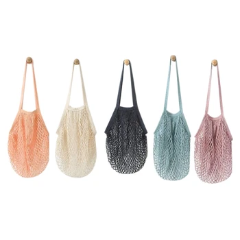 Portable/Reusable/Washable Cotton Mesh String Organizer Shopping Handbag Long Handle Net Tote (Multicolor) 5 Packs
Portable/Reusable/Washable Cotton Mesh String Organizer Shopping Handbag Long Handle Net Tote (Multicolor) 5 Packs