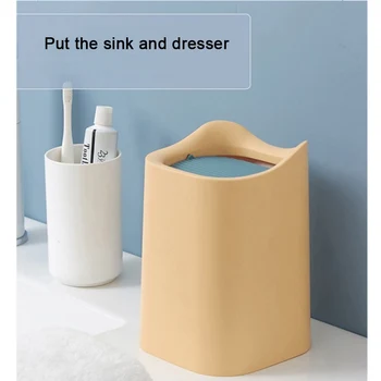PP Mini Desktop Trash Can Cute Cat Ear Trash Can Double-layer Pure Color Simple Home Bedroom Bedside Small Trash Storage Bin
PP Mini Desktop Trash Can Cute Cat Ear Trash Can Double-layer Pure Color Simple Home Bedroom Bedside Small Trash Storage Bin