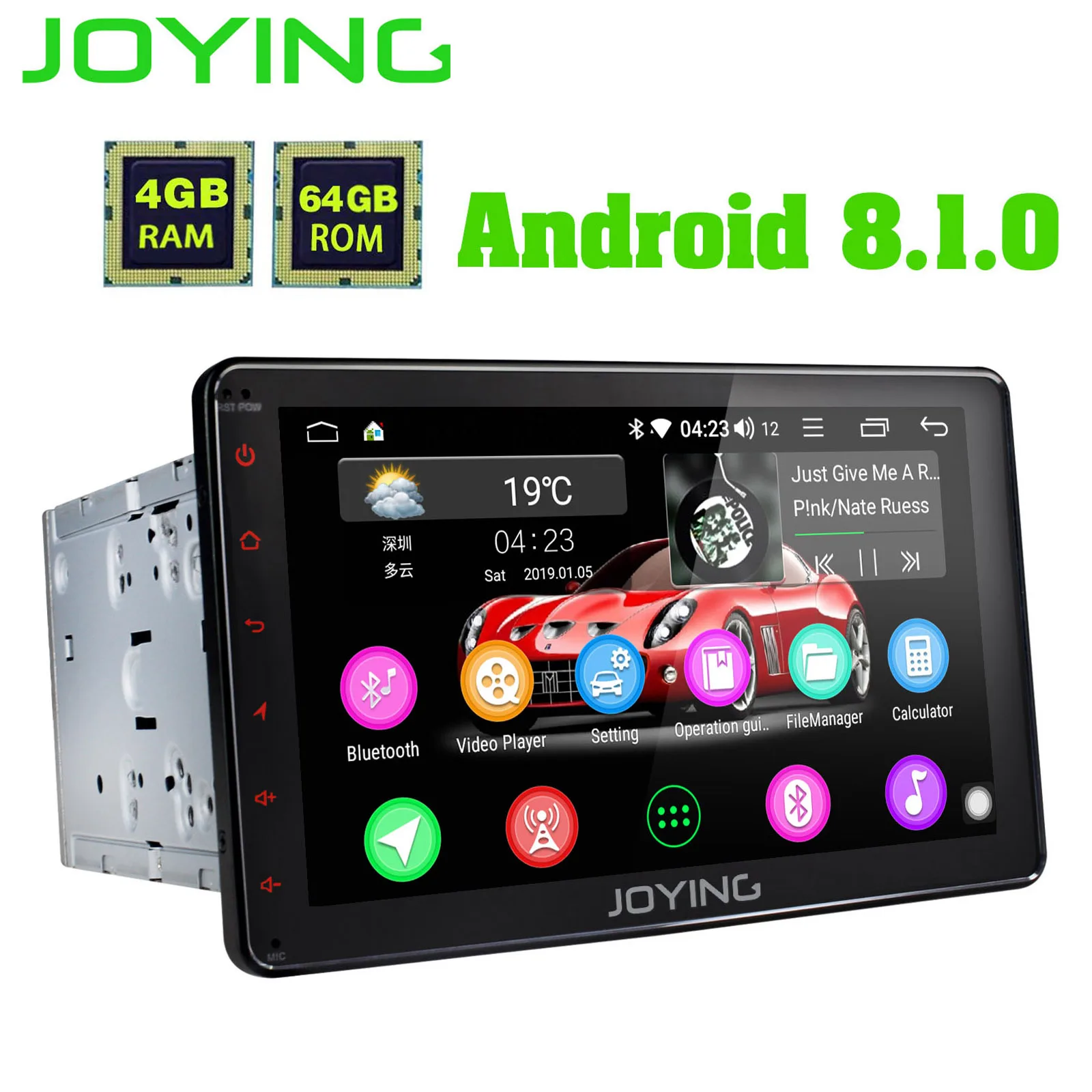 Universal 8" Double 2 Din Android Radio Car DVD Player 4G+64G ROM Autoradio Central Multimedia Player Bluetooth Music GPS Navi
Universal 8" Double 2 Din Android Radio Car DVD Player 4G+64G ROM Autoradio Central Multimedia Player Bluetooth Music GPS Navi