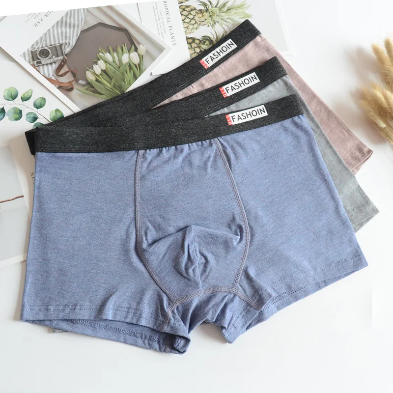 RC Cotton Men's Underwear Flat Plate Air Permeability and Sweat Absorption Men's Ultrafine Colored Yarn Cotton Men's Flat Pants 
RC Cotton Men's Underwear Flat Plate Air Permeability and Sweat Absorption Men's Ultrafine Colored Yarn Cotton Men's Flat Pants