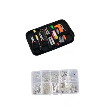 Jewelry Making Kit DIY Findings Set Bracelet Earrings Necklace Making Tools 
Jewelry Making Kit DIY Findings Set Bracelet Earrings Necklace Making Tools