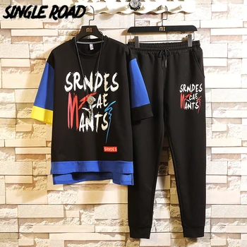 SingleRoad Men's Tracksuit Men Clothing 2020 Black Patchwork Punk Streetwear T-shirt Shorts Sportswear Hip Hop 2 Pieces Set Male
SingleRoad Men's Tracksuit Men Clothing 2020 Black Patchwork Punk Streetwear T-shirt Shorts Sportswear Hip Hop 2 Pieces Set Male