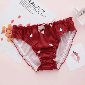 M-XXL Plus Size Underpants Japanese Lolita Peach Heart Transparent Mesh Briefs Lovely Girl Kawaii Sexy Lace Comfortable Panties
M-XXL Plus Size Underpants Japanese Lolita Peach Heart Transparent Mesh Briefs Lovely Girl Kawaii Sexy Lace Comfortable Panties