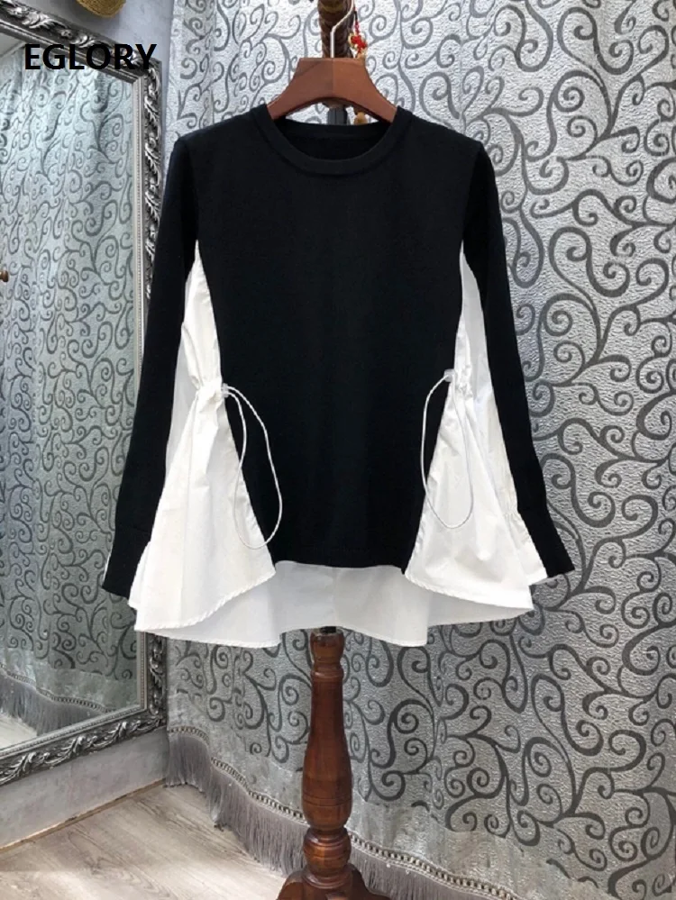 High Quality Sweaters and Pullovers 2020 Autumn Winter Tops Coat Women Knitting Cotton Patchwork Drawstring Waist Plus Size Tops
High Quality Sweaters and Pullovers 2020 Autumn Winter Tops Coat Women Knitting Cotton Patchwork Drawstring Waist Plus Size Tops