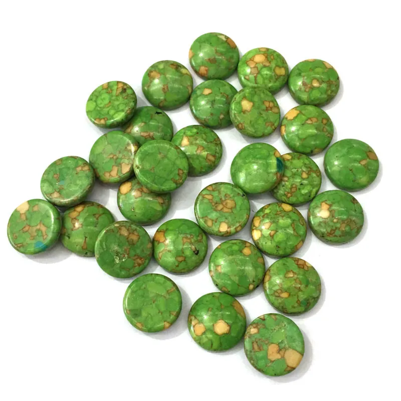 20PCS Smooth Natural Stones Green Turquoise Jade Stone Cabochon No Hole BeadS for Making Jewelry Ring Accessories Loose Beads
20PCS Smooth Natural Stones Green Turquoise Jade Stone Cabochon No Hole BeadS for Making Jewelry Ring Accessories Loose Beads