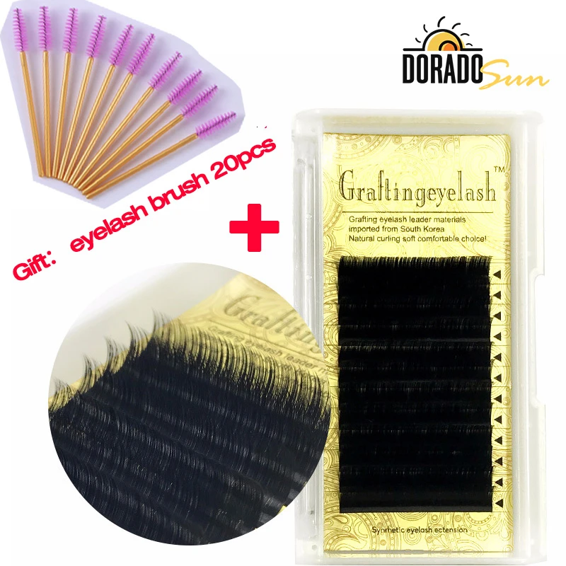 DORADOSUN 12 ROW Flat Ellipse Individual False Eyelashes Maquiagem Split Tips Protein Fake Eyelash Extension Eeyalsh Brushes
DORADOSUN 12 ROW Flat Ellipse Individual False Eyelashes Maquiagem Split Tips Protein Fake Eyelash Extension Eeyalsh Brushes