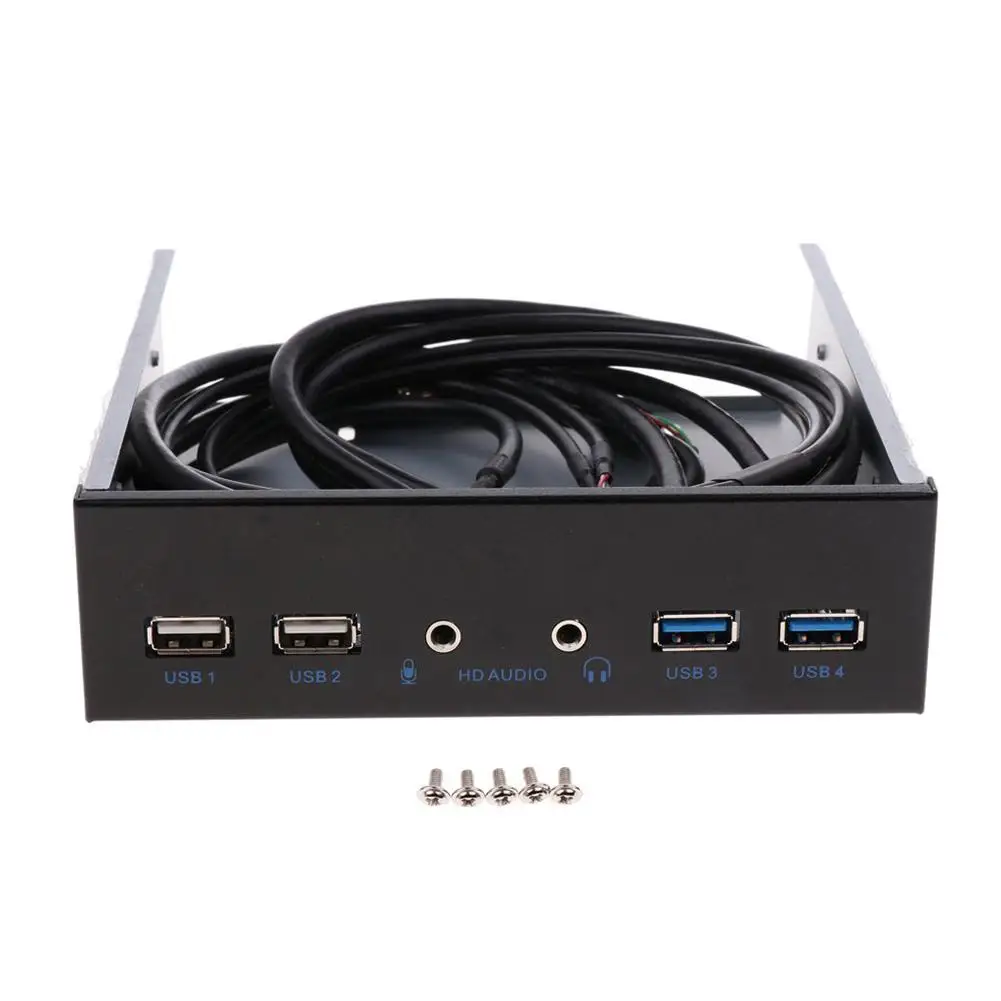 Двойной 4-портовый оптический привод USB 3 0 передняя панель адаптер расширения