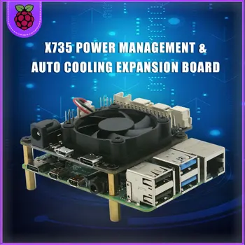 Raspberry Pi 4 Model B X735 Smart power mgmt board Auto-Control cooling fan withSafe Shutdown 5V Max,8A Output for Raspberry Pi
Raspberry Pi 4 Model B X735 Smart power mgmt board Auto-Control cooling fan withSafe Shutdown 5V Max,8A Output for Raspberry Pi