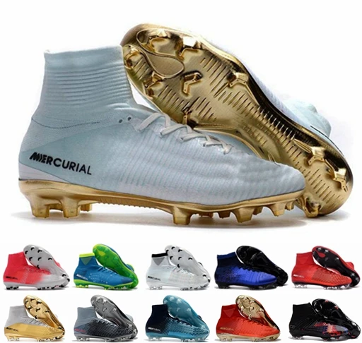 

Men's Soccer Cleats CR7 Superfly V FG Football Boots Magista Obra 2 Women Soccer Shoes Cristiano Ronaldo Foot Shoes