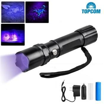 Topcom 3W 365nM 395nM UV Light Rechargeable Ultraviolet Lantern UV Flashlight Torch Anti-fake Money Detect With Battery Charger
Topcom 3W 365nM 395nM UV Light Rechargeable Ultraviolet Lantern UV Flashlight Torch Anti-fake Money Detect With Battery Charger