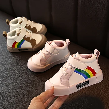 Baby Boys Girls Breathable Anti-Slip Striped Rainbow Print Shoes Sneakers Infant Soft Soled Walking Shoes for 0-2Yrs Baby
Baby Boys Girls Breathable Anti-Slip Striped Rainbow Print Shoes Sneakers Infant Soft Soled Walking Shoes for 0-2Yrs Baby