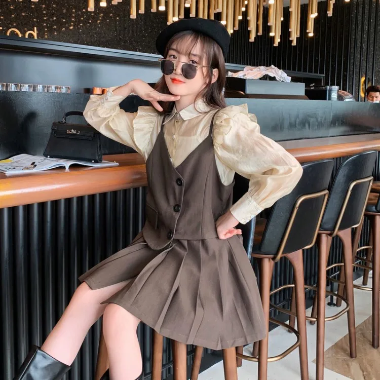 New Kids Elegant Clothes Sets For Wedding Party Wear Girls Princess Sets Blazer Jacket+Skirts+Shirts 3pcs Teenager Suits 4-13Y
New Kids Elegant Clothes Sets For Wedding Party Wear Girls Princess Sets Blazer Jacket+Skirts+Shirts 3pcs Teenager Suits 4-13Y