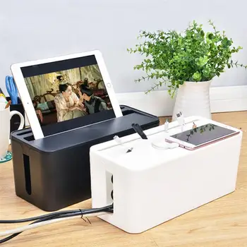 Wire Cable Storage Box Plastic Desktop Network Line Storage Bin Large Power Strip Line Storage Cases for Charger Cables Socket
Wire Cable Storage Box Plastic Desktop Network Line Storage Bin Large Power Strip Line Storage Cases for Charger Cables Socket