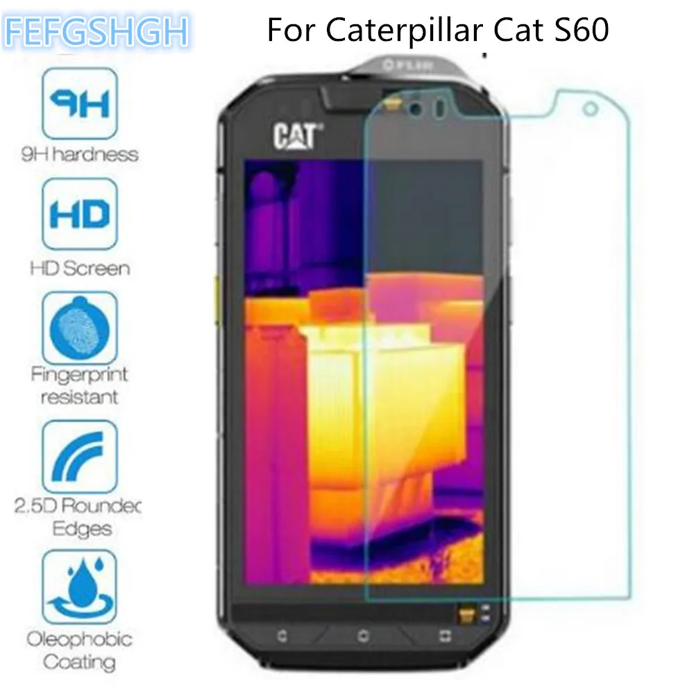 Фото 9H 2.5D Закаленное стекло для Caterpillar Cat S60 взрывозащищенное Защитное S52 | Мобильные
