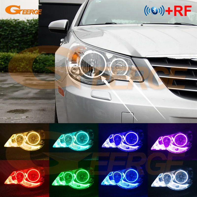 For Chrysler Sebring 2007 2008 2009 2010 perfect Fit RF remote Bluetooth APP Multi-Color RGB led angel eyes car Accessories
For Chrysler Sebring 2007 2008 2009 2010 perfect Fit RF remote Bluetooth APP Multi-Color RGB led angel eyes car Accessories