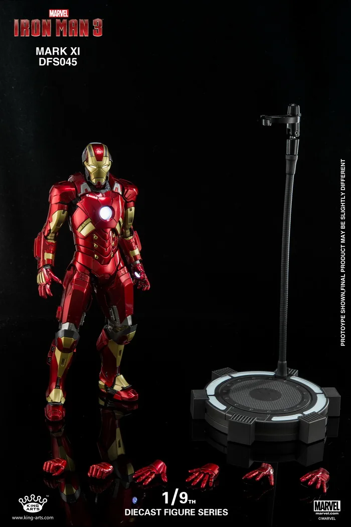 King Arts DFS028 Diecast Mark33 Железный человек серебро Центурион фигура 1/9 масштаб подвижный