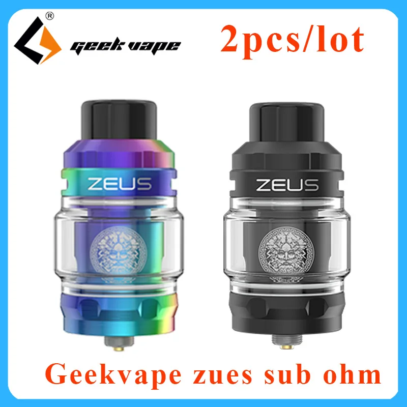 2pcs Original Geekvape Zeus Sub Ohm Tank 5ml/2ml Electronic cigs atomizer 810 drip tip top fill for Aegis solo/legend Box mod
2pcs Original Geekvape Zeus Sub Ohm Tank 5ml/2ml Electronic cigs atomizer 810 drip tip top fill for Aegis solo/legend Box mod
