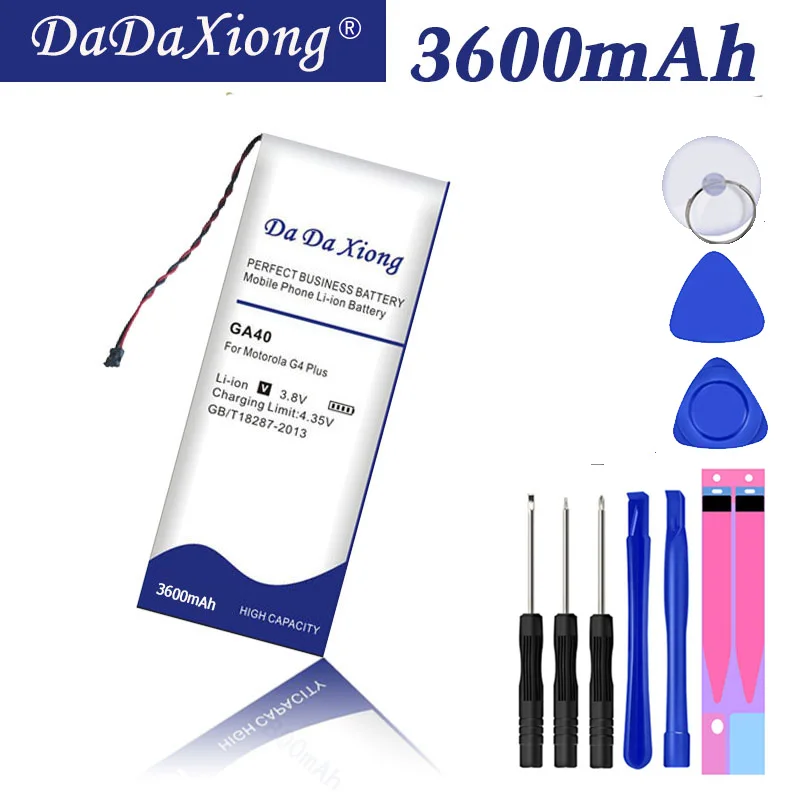 Аккумулятор DaDaXiong GA40 3600 мАч для Motorola Moto G4 Plus XT1625 XT1622 XT1644 XT1643 SNN5970A аккумулятор +