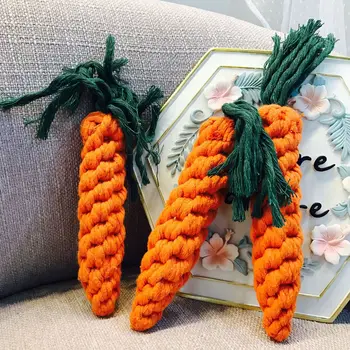 Hot Sale Hand Made Cotton Rope Carrot Toy Puppy Toy Dog Toys Toothbrush Molar Knot Pet Knot Toy For Small Dogs
Hot Sale Hand Made Cotton Rope Carrot Toy Puppy Toy Dog Toys Toothbrush Molar Knot Pet Knot Toy For Small Dogs