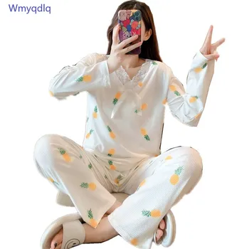 2020 Spring And Autumn New Pajamas Women's Pyjamas Thin Style Can Be Worn Outside Home Wear Long Sleeve Suit Female Pijamas Sets
2020 Spring And Autumn New Pajamas Women's Pyjamas Thin Style Can Be Worn Outside Home Wear Long Sleeve Suit Female Pijamas Sets