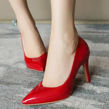 Red White Women Heels Pumps Fashion Patent Leather Thin High Heels Pointed Toe Party Dress Shoes Woman Beige Black
Red White Women Heels Pumps Fashion Patent Leather Thin High Heels Pointed Toe Party Dress Shoes Woman Beige Black