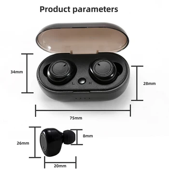BOHM TWS Headphone Wireless HiFi Bluetooth 5.0 Earphone Mini Mic Earbuds in-ear Sport Headset With charging BOX For smartPhone
BOHM TWS Headphone Wireless HiFi Bluetooth 5.0 Earphone Mini Mic Earbuds in-ear Sport Headset With charging BOX For smartPhone