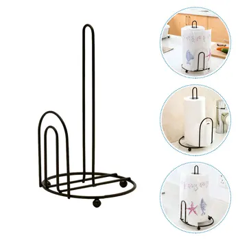 1PC Iron Art Roll Paper Holder Vertical Type Kitchen Paper Towel Rack (Black)
1PC Iron Art Roll Paper Holder Vertical Type Kitchen Paper Towel Rack (Black)