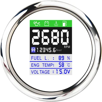 85mm 6 in 1 Multi-functional CANbus Gauge Oil Pressure Voltmeter Fuel Level Water Temperature Gauge Hour Meter For Marine Boat
85mm 6 in 1 Multi-functional CANbus Gauge Oil Pressure Voltmeter Fuel Level Water Temperature Gauge Hour Meter For Marine Boat