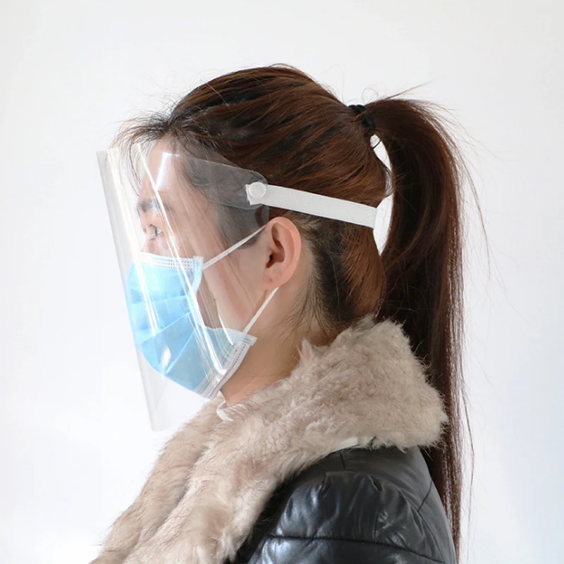 Face shield Transparent Anti Droplet Dust-proof Protect Full Face Covering Mask Safety Protection Double Sides Antifog
Face shield Transparent Anti Droplet Dust-proof Protect Full Face Covering Mask Safety Protection Double Sides Antifog