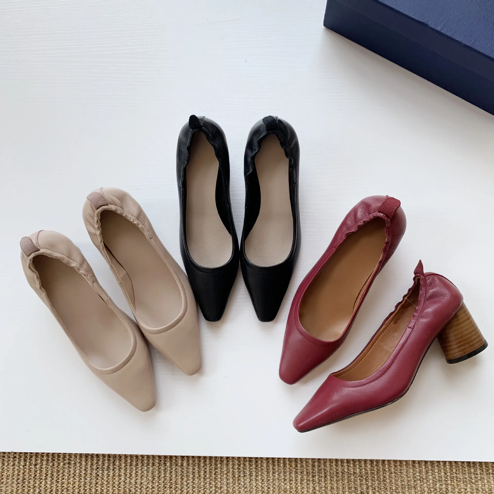 2019 Spring New Style Women's Chunky High Heels Genuine Leather Sheepskin Soft Work Career Ol WOMEN'S Shoes
2019 Spring New Style Women's Chunky High Heels Genuine Leather Sheepskin Soft Work Career Ol WOMEN'S Shoes