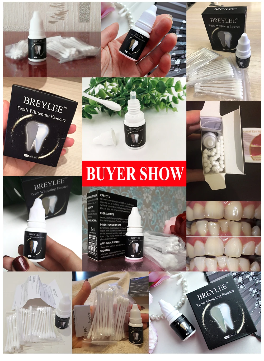 BREYLEE Teeth Whitening Serum Gel Oral Hygiene Cleaning Essence Remove Plaque Stains Tooth Bleaching Dental Care Toothpaste 10ml BREYLEE Teeth Whitening Serum Gel Oral Hygiene Cleaning Essence Remove Plaque Stains Tooth Bleaching Dental Care Toothpaste 10ml