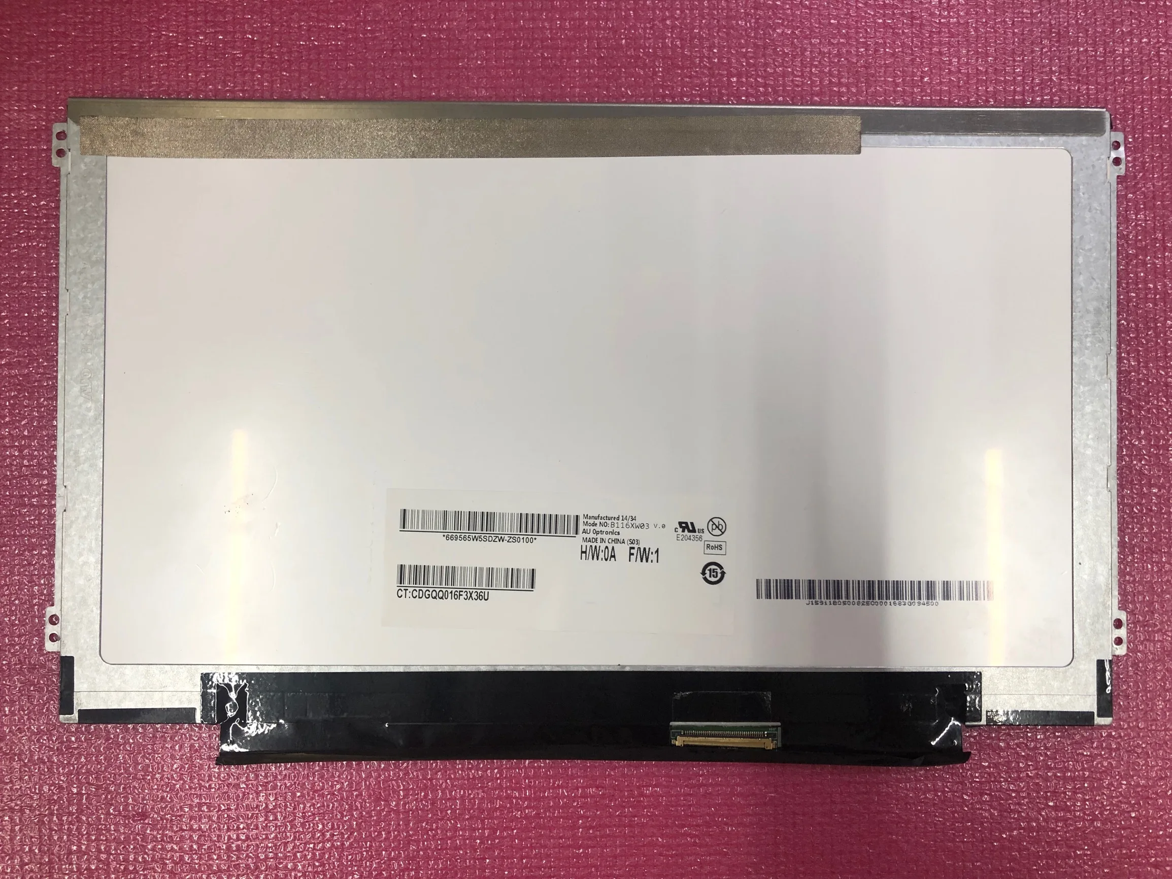 B116XW03 V0 B116XW03V.0 B116XW03 V.0 LED Screen LCD Display Matrix for laptop 15.6" HD 1366X768 40Pin Glossy
B116XW03 V0 B116XW03V.0 B116XW03 V.0 LED Screen LCD Display Matrix for laptop 15.6" HD 1366X768 40Pin Glossy