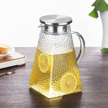 1200/1500/1800ml Heat-Resistant Hammer Glass Kettle High Borosilicate Glass Household Transparent Juice Tea Pot Kettle
1200/1500/1800ml Heat-Resistant Hammer Glass Kettle High Borosilicate Glass Household Transparent Juice Tea Pot Kettle