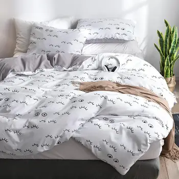 White Black Eye Simple Bedding Sets Duvet Cover Pillowcase Boy Teen Adult Girls Bed Linen Single Queen King Size Home Textile
White Black Eye Simple Bedding Sets Duvet Cover Pillowcase Boy Teen Adult Girls Bed Linen Single Queen King Size Home Textile
