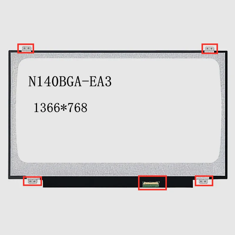N140BGA-EA3 14.0 inch 1366X768 HD eDP 30Pin Laptop LCD Screen matte matrix replacement panel
N140BGA-EA3 14.0 inch 1366X768 HD eDP 30Pin Laptop LCD Screen matte matrix replacement panel
