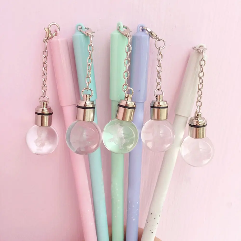 Gel Pen Lovely Candy Color Dried Flowers Pendent with Colorful Light Pen Multi-function 0.5mm Black Ink Bulb Pen Gifts
Gel Pen Lovely Candy Color Dried Flowers Pendent with Colorful Light Pen Multi-function 0.5mm Black Ink Bulb Pen Gifts