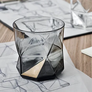Creative Color Geometric Glass Brief Gray Whiskey Cup Large Capacity Household Heat Resistant Teacup Restaurant Juice Drink Cups
Creative Color Geometric Glass Brief Gray Whiskey Cup Large Capacity Household Heat Resistant Teacup Restaurant Juice Drink Cups
