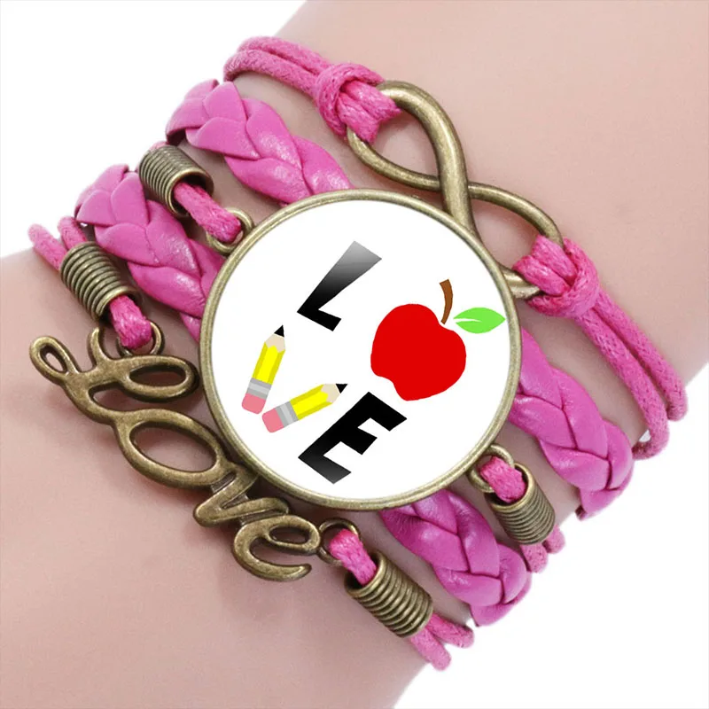 10PC Love to Teach Charm leather wrap bracelets & bangles for women men Teacher Planner Assistant Teachers Gift Bracelet
10PC Love to Teach Charm leather wrap bracelets & bangles for women men Teacher Planner Assistant Teachers Gift Bracelet