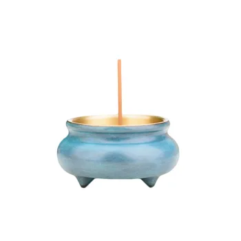 MOZART Incense Burner Home Indoor TwoColor Six Pure Copper Incense Burner Small Incense Burner Blue, Blue, caliber 5.5cm
MOZART Incense Burner Home Indoor TwoColor Six Pure Copper Incense Burner Small Incense Burner Blue, Blue, caliber 5.5cm