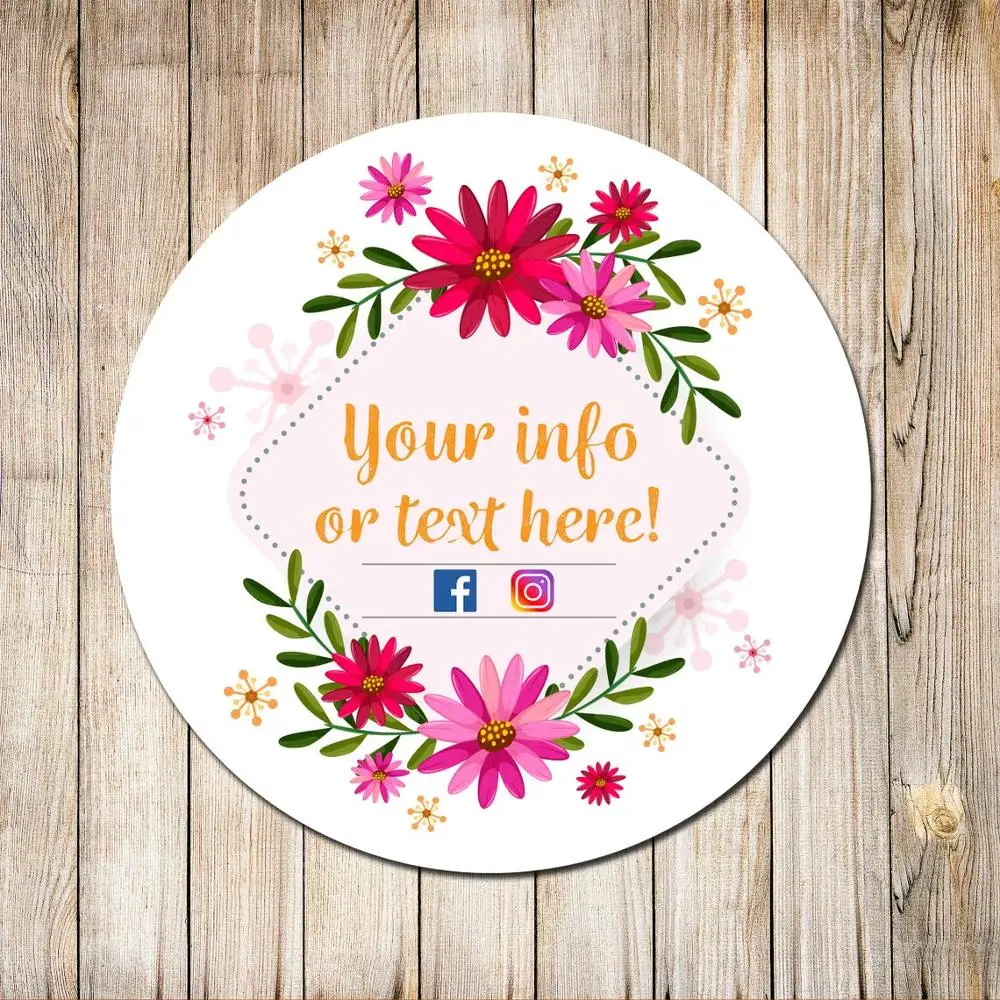 Custom logo, Personalized Labels, Custom stickers, Floral logo labels, 100 Pieces, 3-7CM,
Custom logo, Personalized Labels, Custom stickers, Floral logo labels, 100 Pieces, 3-7CM,