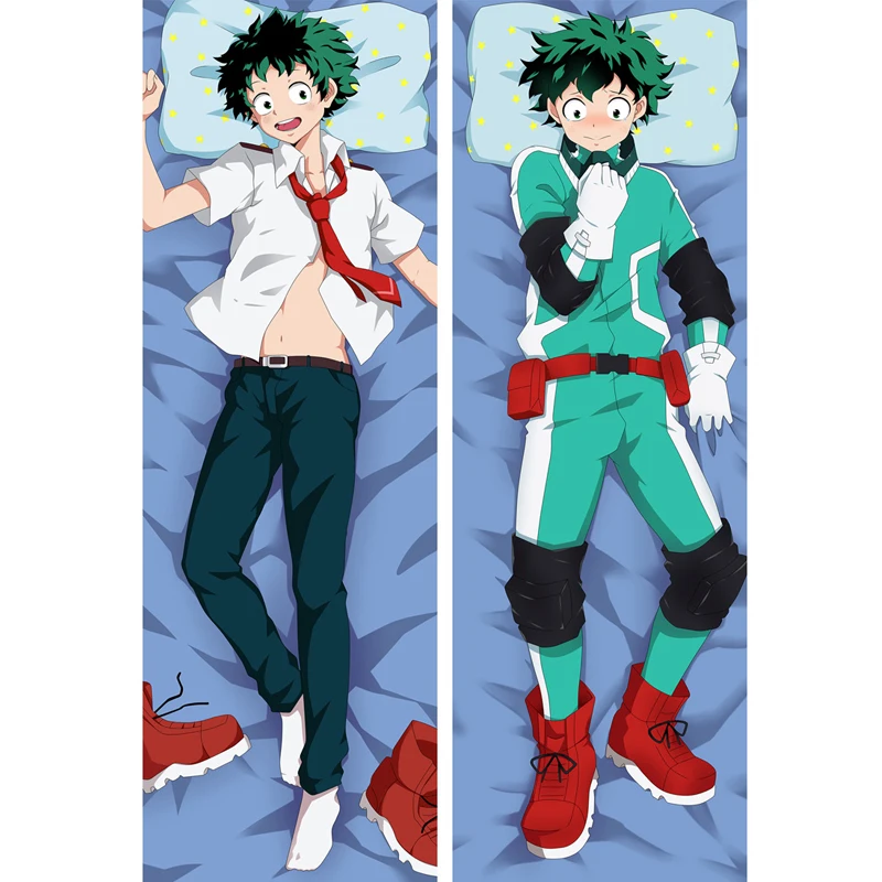 My Hero Academia Dakimakura Anime Body Pillow Cover Case Izuku Midoriya Cosplay Props Otaku Bl Male Cushion Cover Xmas Gift