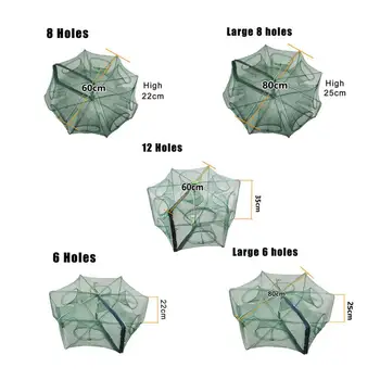 Hole Fishing nets fish trap net release crab trap landing net Fishing tools and equipment Square aquarium Pesca 6/8/12 Holes
Hole Fishing nets fish trap net release crab trap landing net Fishing tools and equipment Square aquarium Pesca 6/8/12 Holes