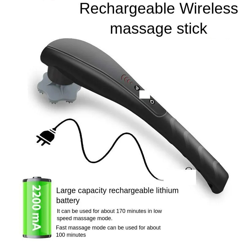 Rechargeable Massage Hammer Electric Vibration Body Hitting Acupuncture Massager Stick Back Leg Muscle Relaxation Fatigue Relief
Rechargeable Massage Hammer Electric Vibration Body Hitting Acupuncture Massager Stick Back Leg Muscle Relaxation Fatigue Relief