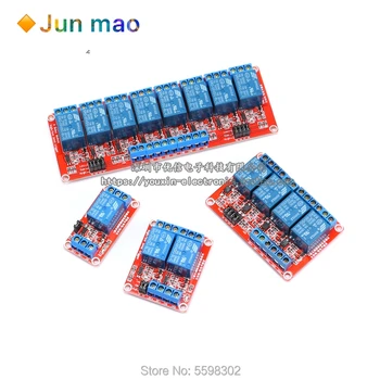 1PCS 1 / 2 / 4 / 8-way 12v relay module optocoupler isolation high and low level trigger