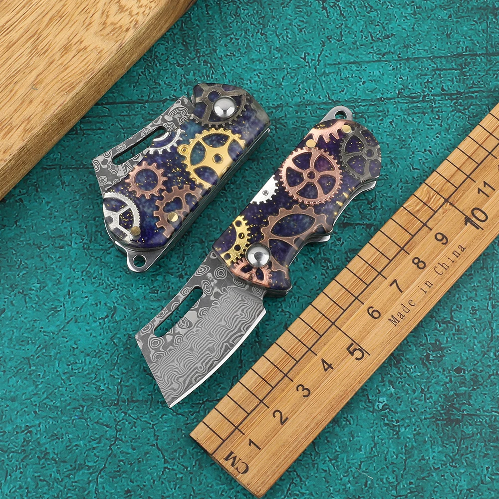 Folding Knife Damascus Knife High Hardness Mini Folding Knife Outdoor Rescue Survival Field Tool Gift Collecting Knife
Folding Knife Damascus Knife High Hardness Mini Folding Knife Outdoor Rescue Survival Field Tool Gift Collecting Knife
