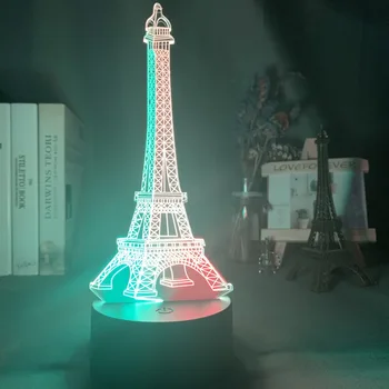 Double Color Led Night Light Eiffel Tower 3d Illusion Nightlight for Girl Kids Bedroom Decor Light Cool Bedside Lamp Child Gift
Double Color Led Night Light Eiffel Tower 3d Illusion Nightlight for Girl Kids Bedroom Decor Light Cool Bedside Lamp Child Gift
