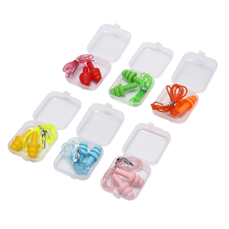 Washable Soft Silicone Corded Ear Plugs Ears Protector Reusable Hearing Protection Noise Reduction Earplugs Earmuff
Washable Soft Silicone Corded Ear Plugs Ears Protector Reusable Hearing Protection Noise Reduction Earplugs Earmuff