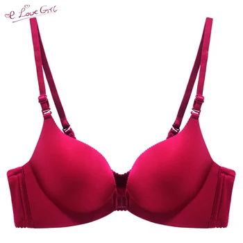 E lovegirl Wine red Bra Gathered Front Buckle Bra No Underwire Bra New Glossy Underwear Sexy Bra Women
E lovegirl Wine red Bra Gathered Front Buckle Bra No Underwire Bra New Glossy Underwear Sexy Bra Women