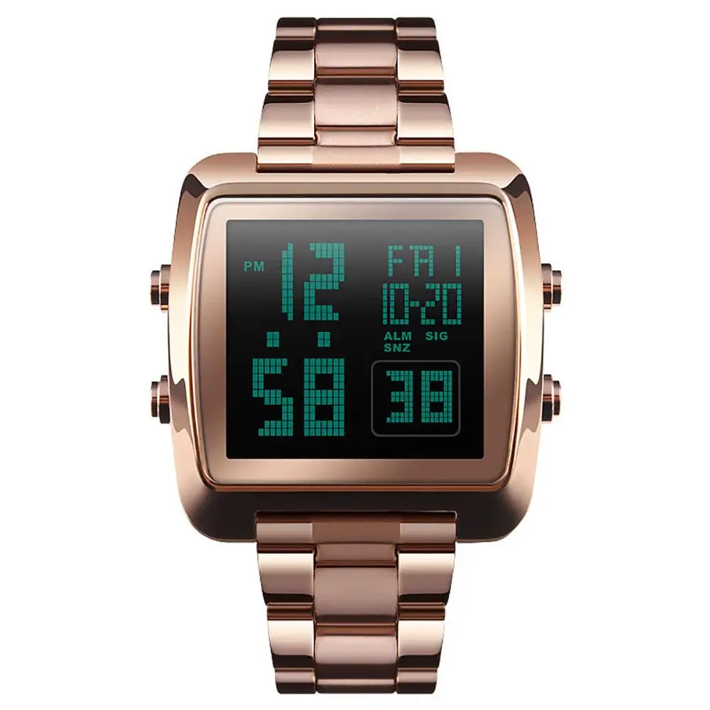 SKMEI 1369 Men Luminous Digital Display Dual Time Alarm Date Electronic Quartz Wrist Watch
SKMEI 1369 Men Luminous Digital Display Dual Time Alarm Date Electronic Quartz Wrist Watch